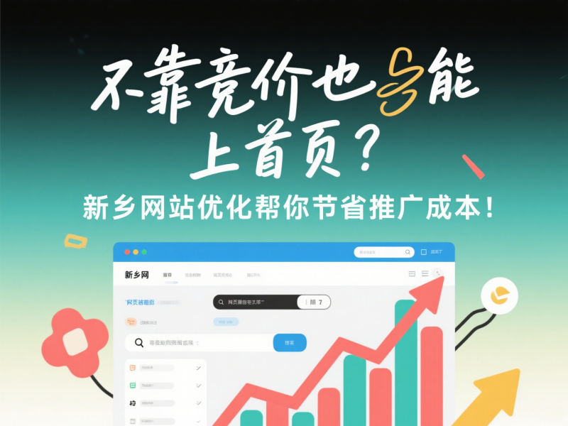 不靠競(jìng)價(jià)也能上首頁(yè)？新鄉(xiāng)網(wǎng)站優(yōu)化幫你節(jié)省推廣成本！
